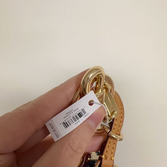 NWT Limited Coach CZ085 Mini Nolita Bag Charm In Signature Denim - Picture 2 of 7